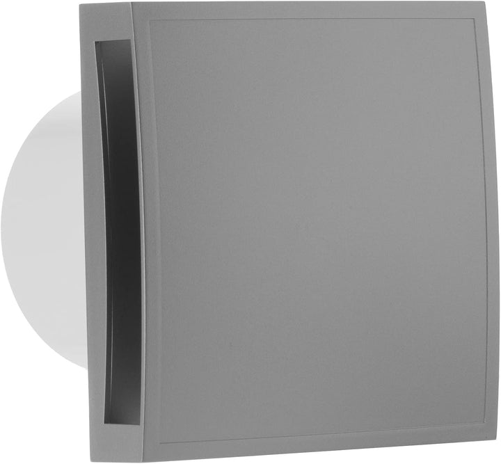 Steinberg14 125mm Badlüfter Fan - Silber Front - Ventilator zur Belüftung in Bad und WC Ø 125mm Silb