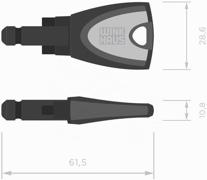 Winkhaus Nutzerschlüssel für blueCompact Schliessanlage, blau, 5030325, Blau