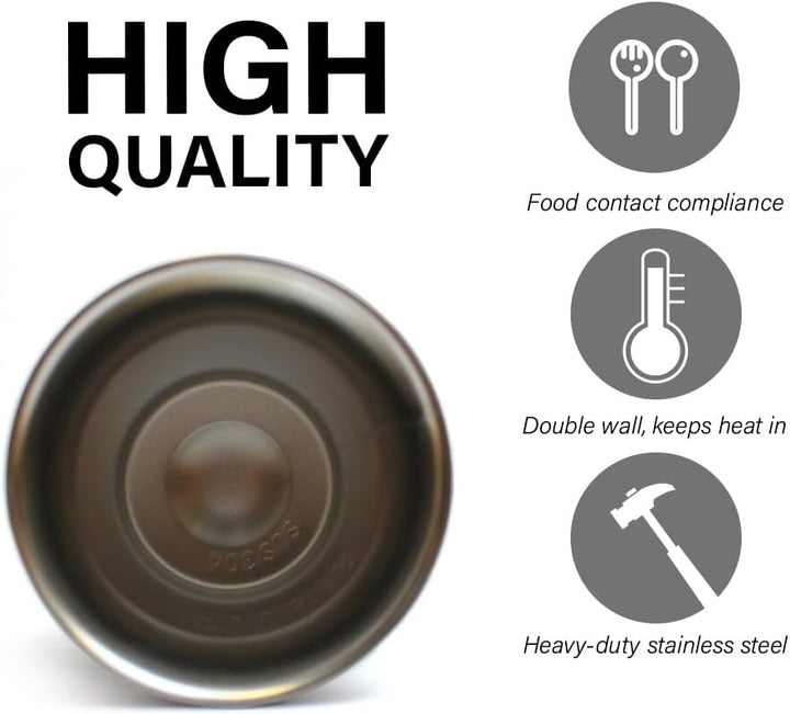Yerba Mate-Tee Set fur Zwei Edestahl Termomate Becher Schwarz und Silver | Bombilla Stohhalm fur mat