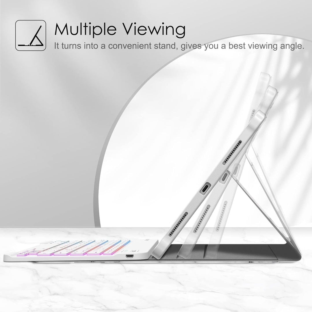 Fintie Tastatur Hülle für iPad Pro 11 Zoll 2022 / iPad Pro 11 2021/2020/ 2018 - Soft TPU Rückseite G