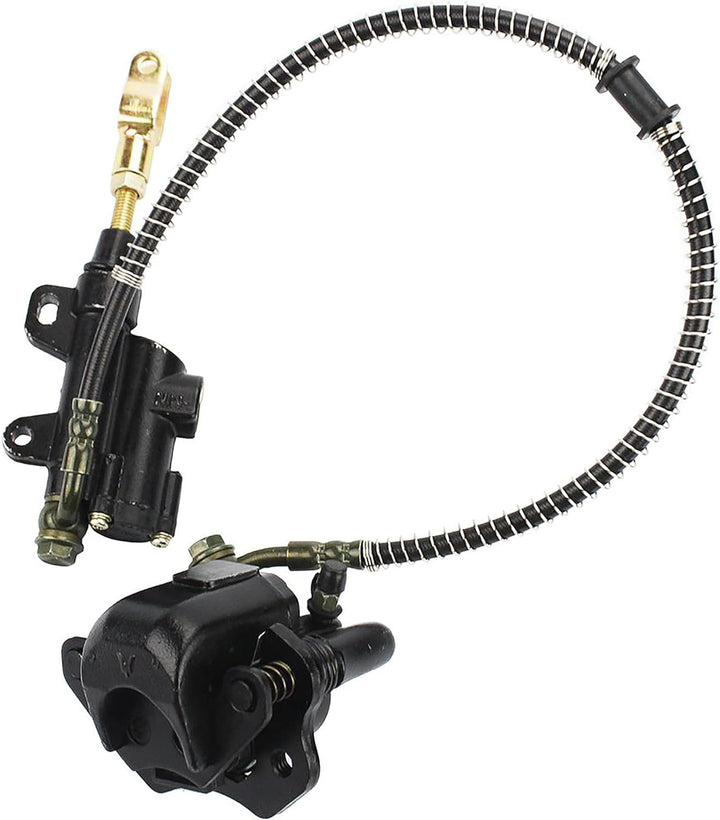 GOOFIT Hinter Hauptbremszylinder Mit Bremssattel Ersatz Für ATV Quad 50cc 70cc 90cc 110cc 125cc Chin