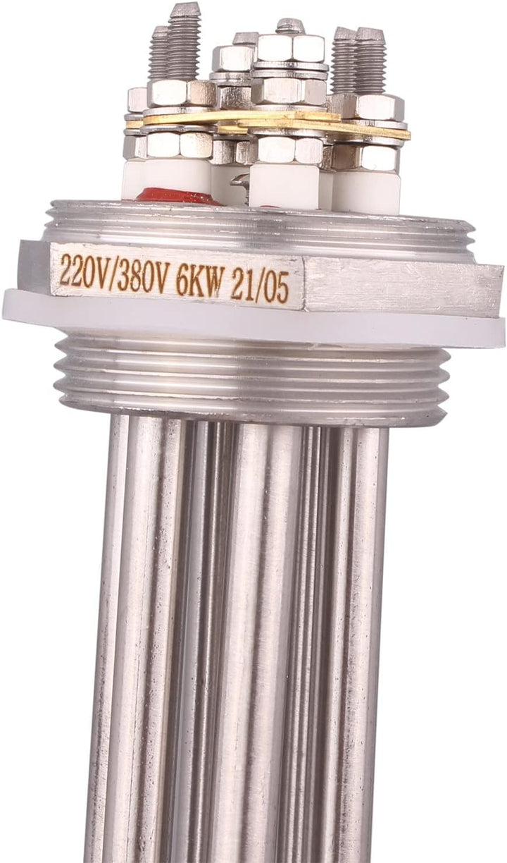 DERNORD 1-1/2 Zoll Heizelement U Typ Elektrische Brühwasser Heizung BSP Gewinde Edelstahlflansch (22