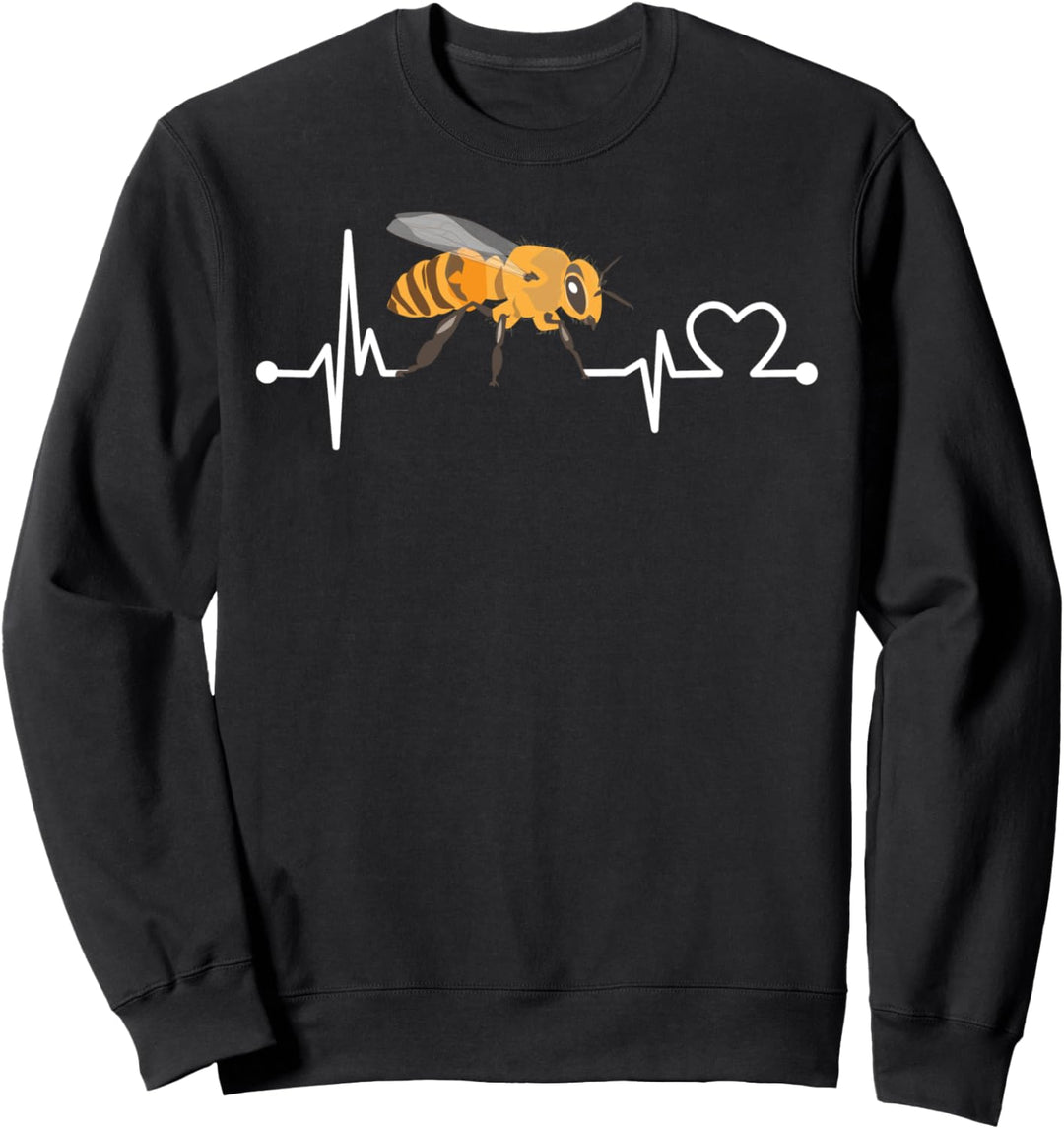 Biene Herzschlag Hemd Lustig Bienenzucht/Imker Geschenk Sweatshirt