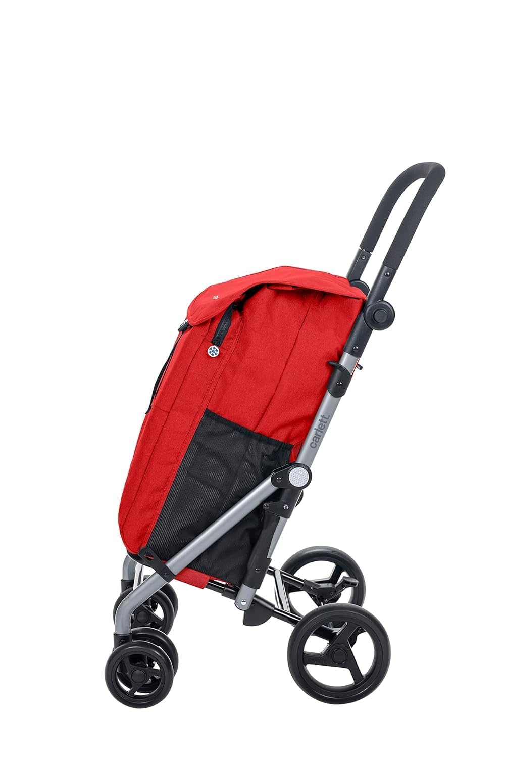 Carlett – Classic Duo | Faltbarer Einkaufswagen mit Gratis-Haken | Robuster Einkaufswagen | 4 Räder