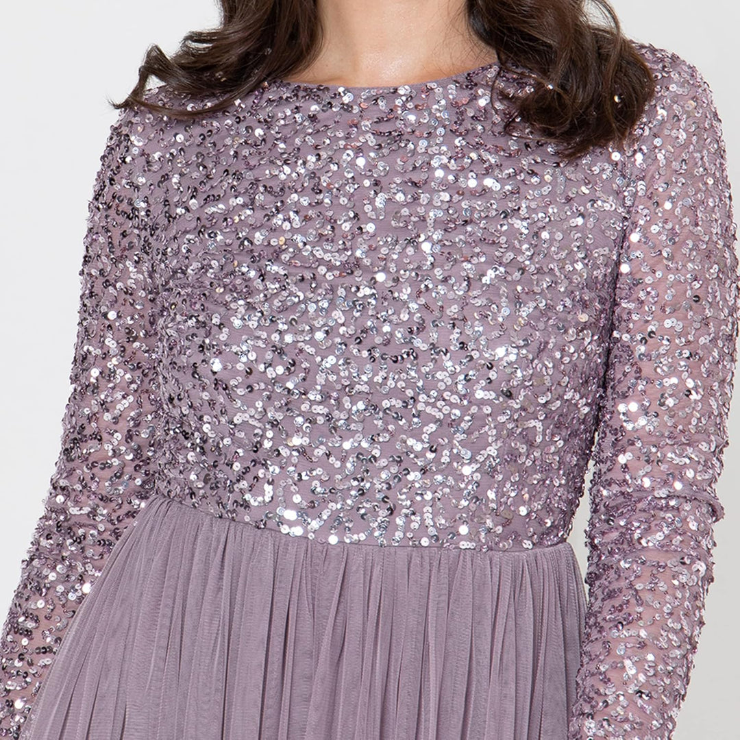 Maya Deluxe Damen Bridesmaid Dress Moody Lilac 44, Moody Lilac 44