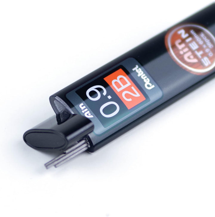 Pentel C279-2BO Ain Stein Feinmine, Strichstärke 0.9 mm, Härtegrad 2B, 36 Minen je Dose, 2B
