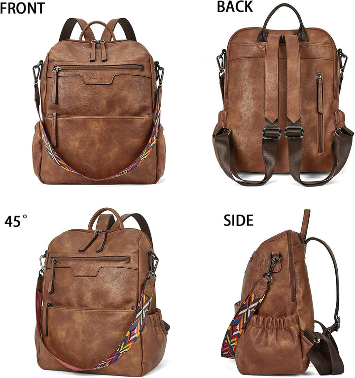 BOSTANTEN Leder Rucksack Damen Freizeitrucksack Reise Handtasche Rucksackhandtasche Tagesrucksack fü