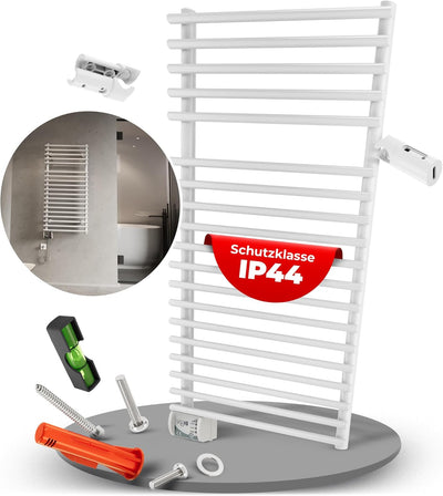 VIGO elektrischer Badheizkörper/Handtuch Radiator - ECO 450 Watt, TÜV geprüft: Inklusive Montage-Set