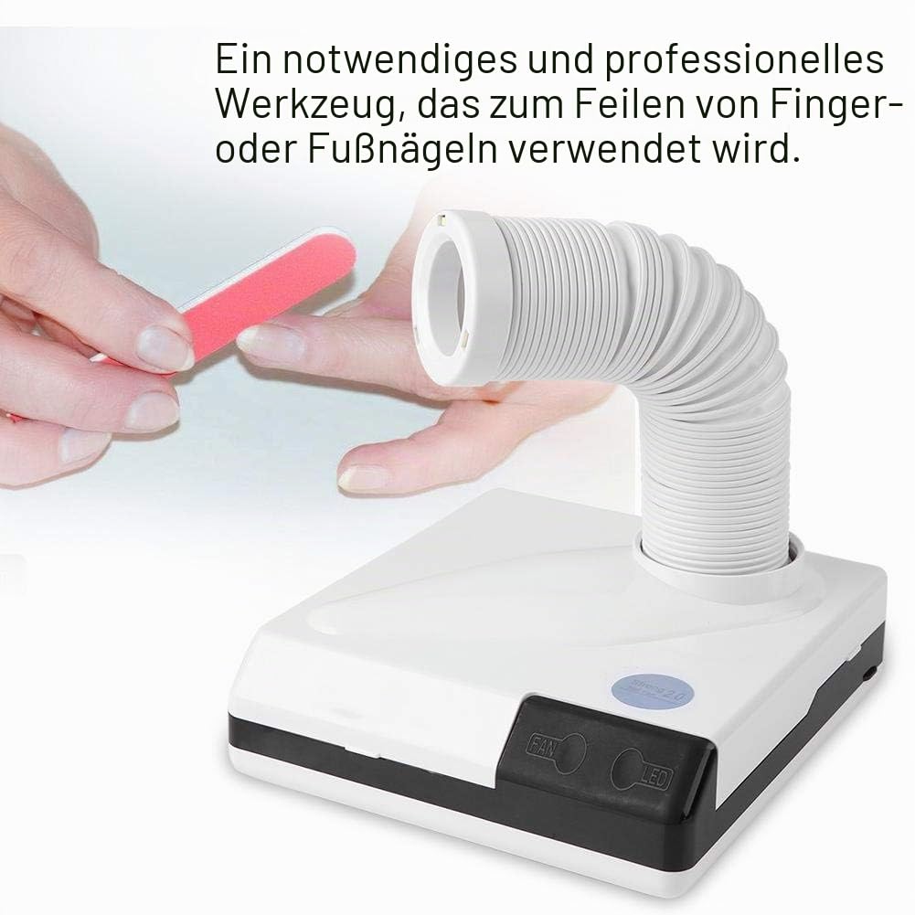 60W 2 In 1 Nagelstaubsauger, Sun Nail Nagel Staubabsauger, Professioneller Nagelstaubsammler, Verbes