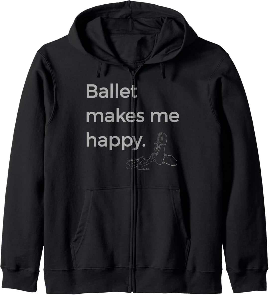 Ballett macht mich glücklich Design-Ballett-Tanz-Ballerina Kapuzenjacke