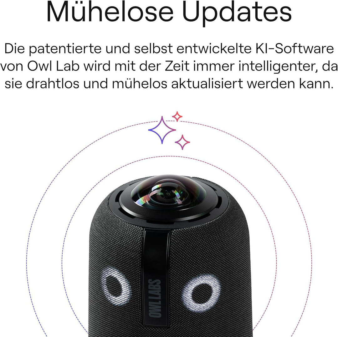 Owl Labs Meeting Owl 4+ 360-Grad, 4K Smart Videokonferenzkamera, Mikrofon und Lautsprecher (automati
