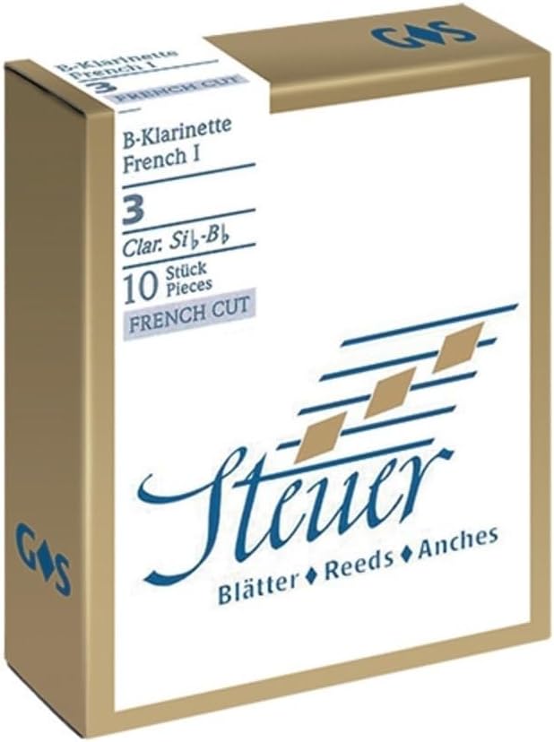 Steuer Blatt BB-Klarinette Solo White Line 2.5 französischer Schnitt 10er-Packung 2,5 Bb-Klarinette