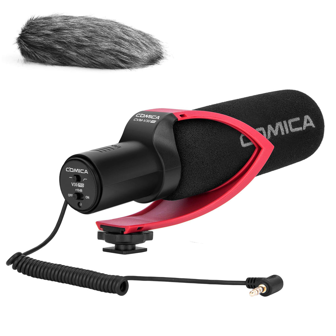 comica Richtmikrofon Kamera Mikrofon, CVM-V30 Pro Video Mikrofon Super-Kardioid Shotgun Kondensator