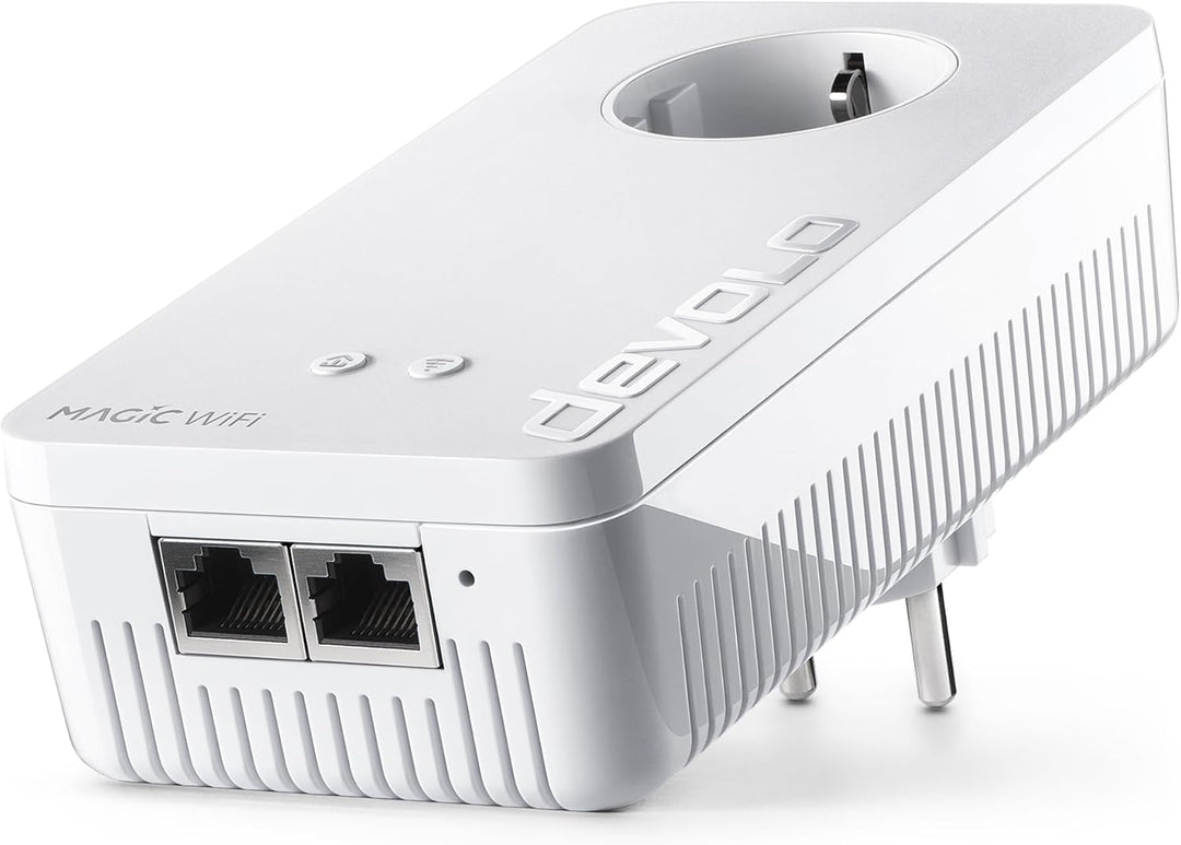 devolo 8815 Magic 2 WiFi 6 Erweiterungsadapter, WLAN Powerline Adapter -bis zu 2.400 Mbit/s, Mesh WL