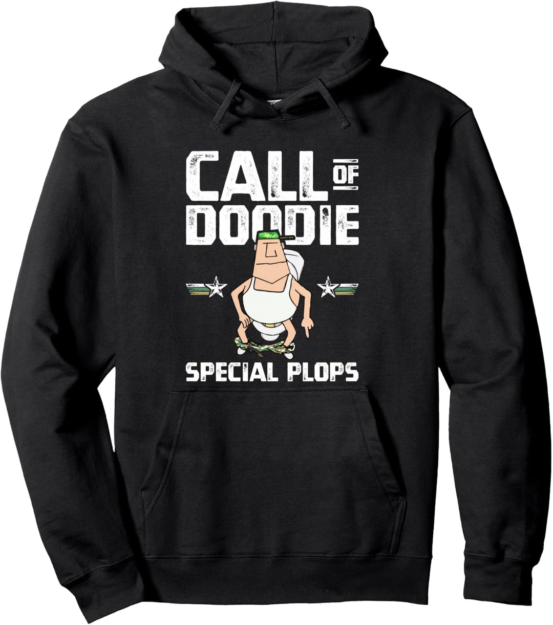 Call of Doodie Special Plops Funny Nerd Gamer Duty Player Pullover Hoodie