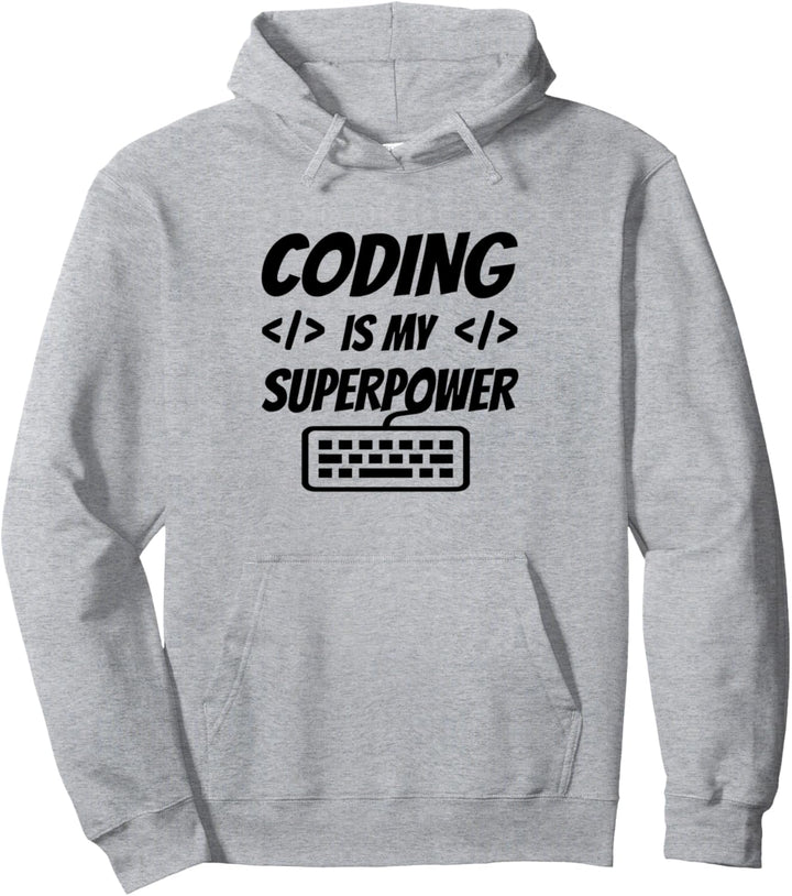 Codieren ist mein Superpower Programming Coder Computer Nerd Pullover Hoodie