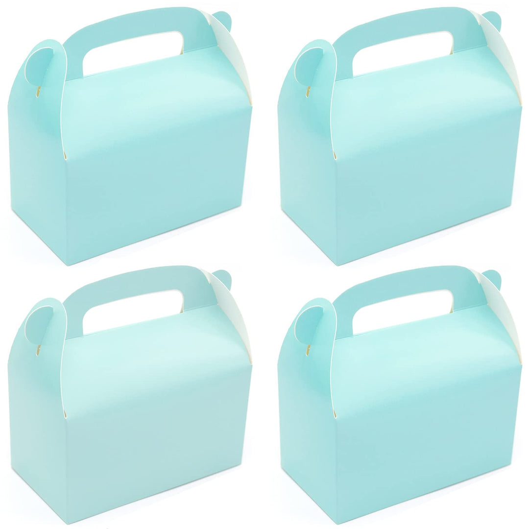 Oletx 30 Stück Blaue Party Gastgeschenk Boxen Geschenkboxen Giebelpapier Geschenkboxen mit Griffen P
