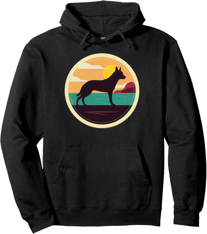 Mechelar Malinois Retro Pullover Hoodie