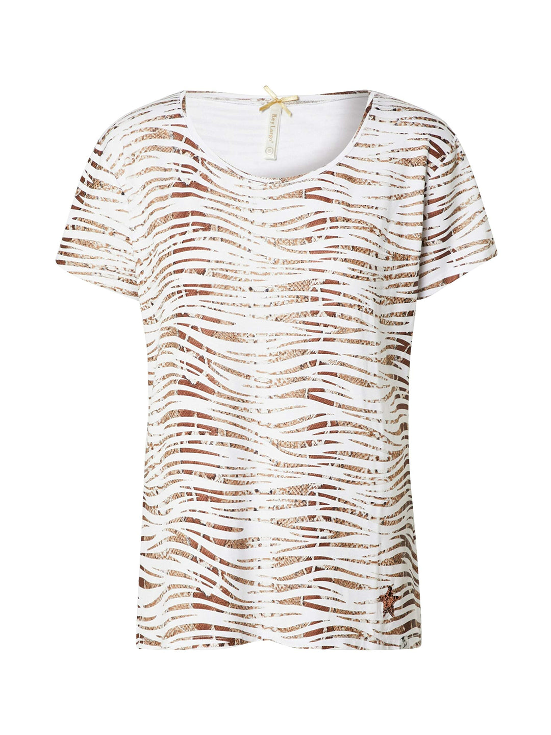 KEY LARGO Damen Shirt WT Edith Round Offwhite L