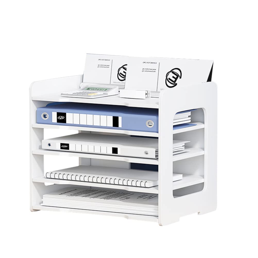 Umllpet A4 Schreibtisch-Organizer, 5-Tier Briefablage Stapelbar Dokumentenablage A4 Papier Briefabla