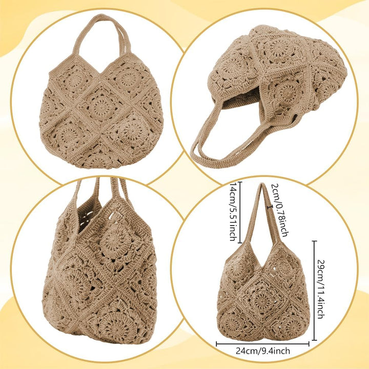 FREEBLOSS DIY Häkeltaschen Set Für Anfänger Mit Schritt Für Schritt Video Tutorials. DIY Umhängetasc