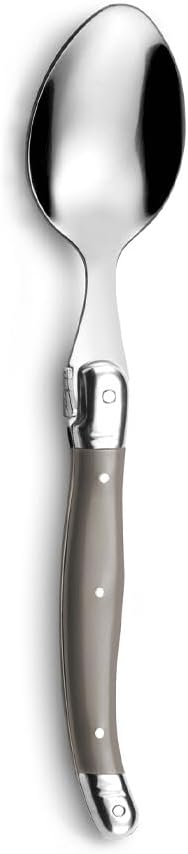 LOU LAGUIOLE TRADITION Steakmesser Besteck Set 24-teilig | Steakbesteck mit Tradition und Stil | Gri