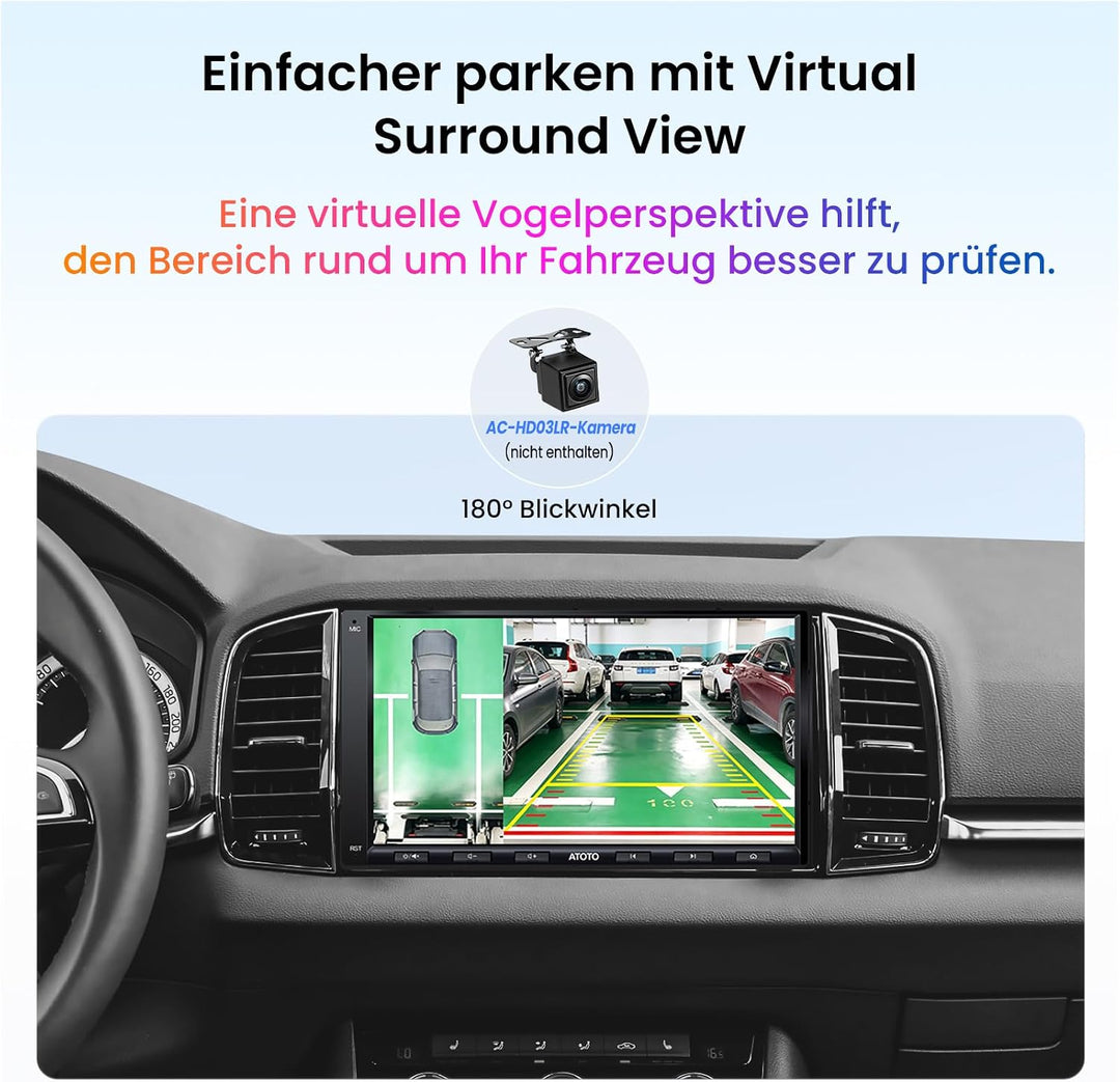 [Neu] ATOTO A6PF 7 Zoll Android Autoradio Doppel DIN Radio, Wireless CarPlay, Drahtloses Android Aut