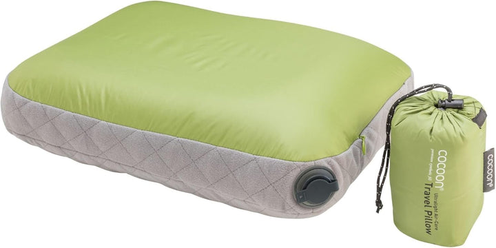 Cocoon Reisekissen/Kopfkissen Air Core Pillow Ultralight - 28x38cm 28x38cm Wasabi Green/Grey, 28x38c