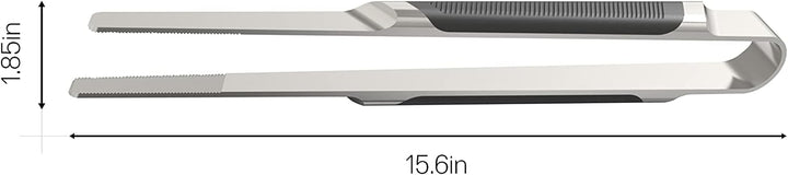 everdure by heston blumenthal Premiumpinzette mit Softgriff Grösse L I Grillpinzette aus gebürstetem