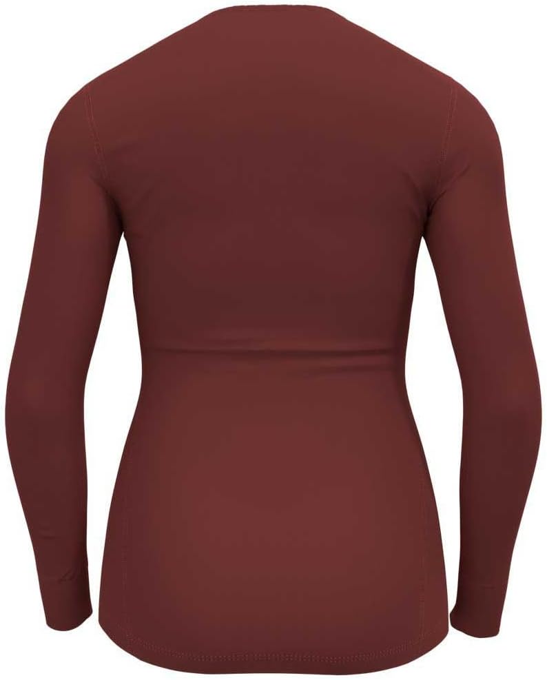 ODLO Thermounterwäsche Damen Active Warm I Langarm Thermoshirt I Warme Skiunterwäsche M Spiced Apple