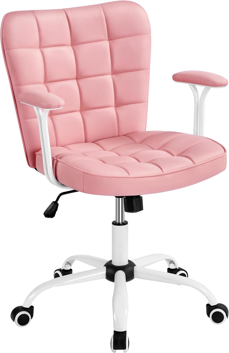 Yaheetech Bürostuhl Ergonomischer Schreibtischstuhl Bürosessel Arbeitsstuhl, Drehstuhl mit Weichen A