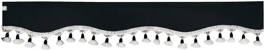 LAMPA 98633 Set Vorhänge Premiere für LKW Schwarz, Schwarz