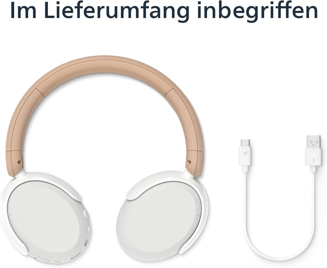 Philips TAK5500AL 5500-Serie geräuschunterdrückende, kabellose, ohraufliegende Bluetooth-5.4-Kopfhör