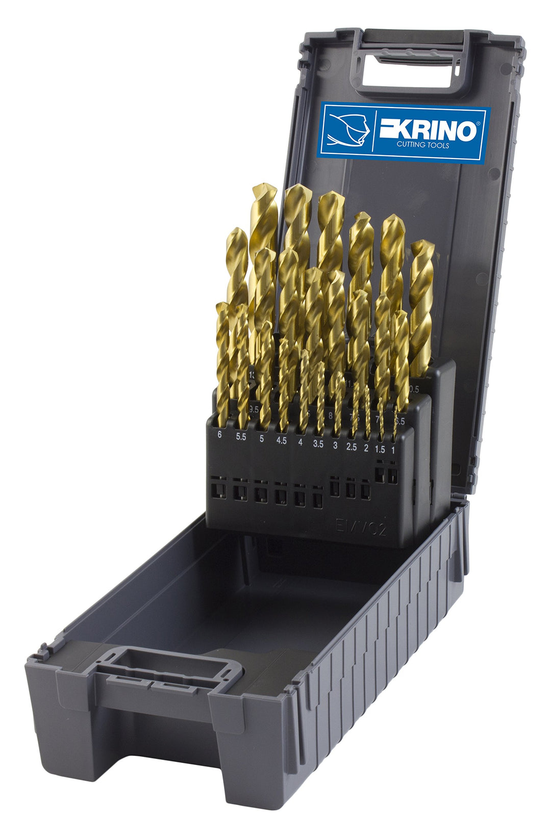 Krino 01170302 HSS TiN Bits Titan berichtigt, Set 25 Stück, Stahl
