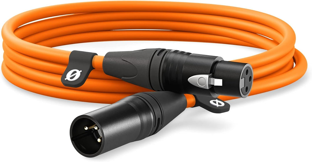 RØDE XLR-3 Hochwertiges XLR-Kabel (3 m, orange) XLR-3 orange, XLR-3 orange