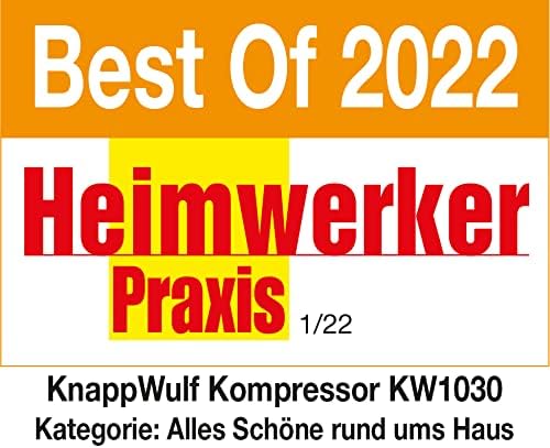 KnappWulf Kompressor "mucksmäuschenstill" Modell neue Generation KW1030 Airbrush 69dB 30L Tank 1100W
