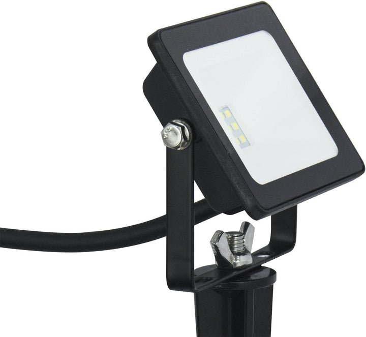 Trango 2er Pack 3085 *SAVETY* LED Gartenstrahler IP65 10 Watt Teichstrahler, Aussenstrahler, Fluter,