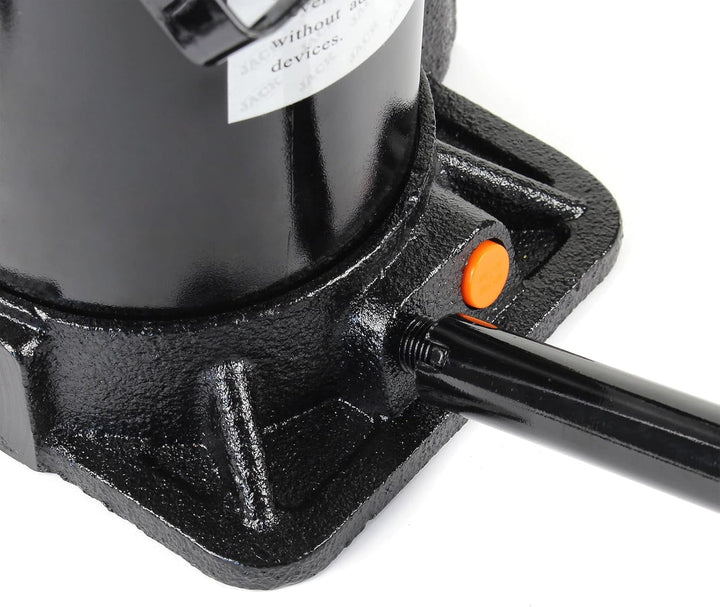 Wiltec Hydraulischer 2t Flaschen-Wagenheber, Stempelwagenheber mit Slow down Funktion, Autoheber 158