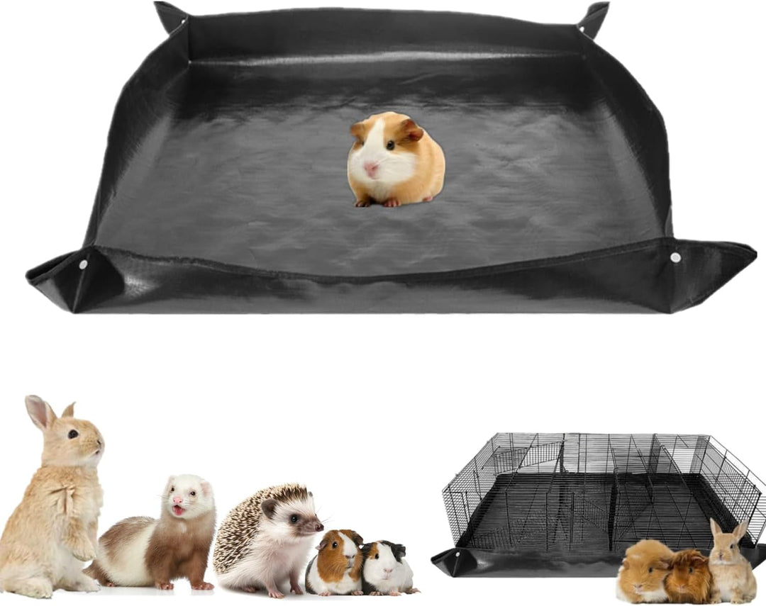 bangminda 150x150 cm wasserdichte Haustier-Laufgittermatte Meerschweinchen Wasserdicht Plane Unterla