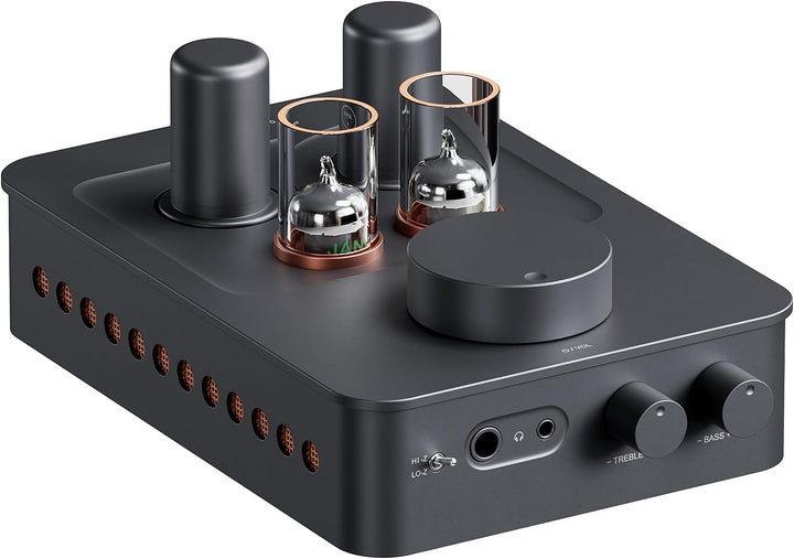 Fosi Audio GR70 Röhren Kopfhörer Verstärker, Authentische Röhren-Verstärkung Preamp mit Vakuum, Mini