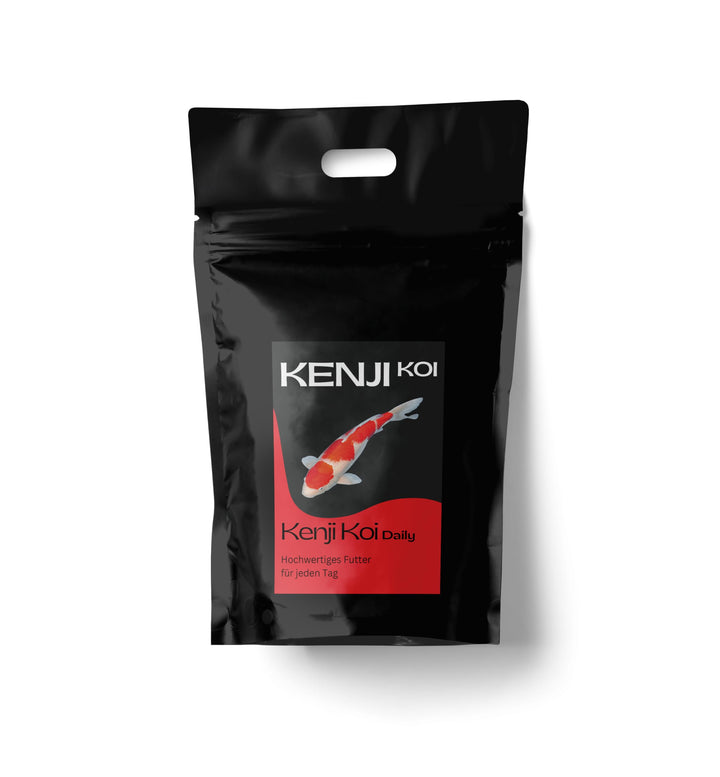 KENJI KOI Daily Food 5kg 3mm - Koifutter für die ganze Saison mit SPIRULINA | Alleinfutter für Koi |