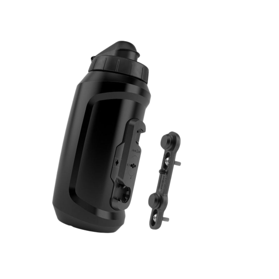 Fidlock Trinkflasche mit Verbindungsstück Twist transparent schwarz 600ml Schwarz 750 ml, Schwarz 75