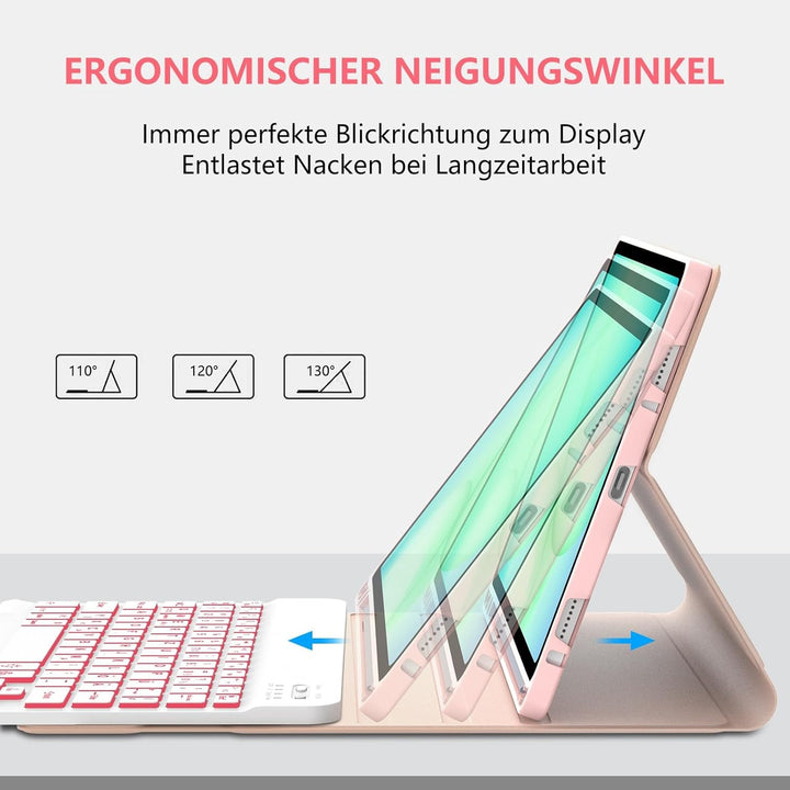 Hülle mit Tastatur für Samsung Galaxy Tab A11+ 11" (2025) & Galaxy Tab A9+ 11" (2023) – Deutsch Keyb