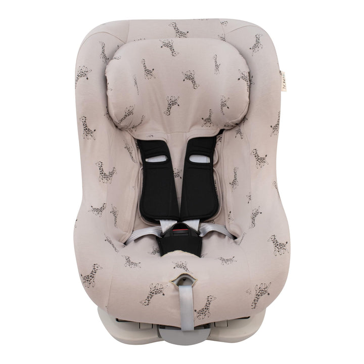 JYOKO Kids Universalbezug aus Baumwolle für Autositz, mit Kopf (Giraffe), Giraffe