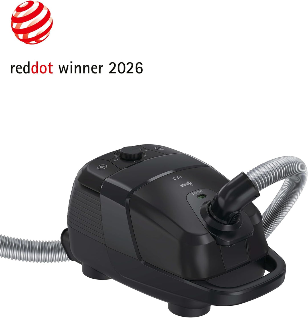 Hoover HE2 kompakter leistungsstarker Bodenstaubsauger mit Beutel für Hartböden & Teppiche, EPA-Stau