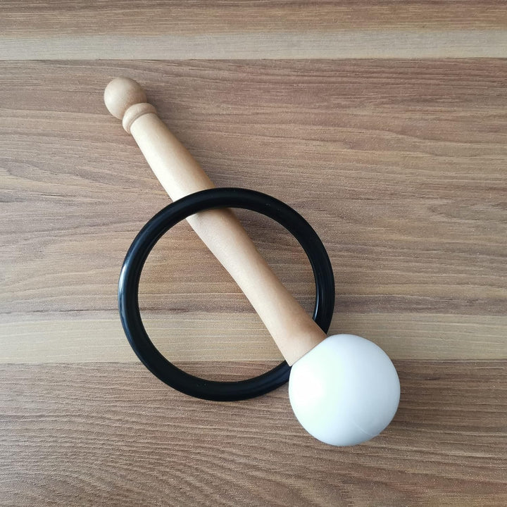 528hz Wurzel Chakra Frosted Quarz Kristall Singing Bowl C Note 8 Zoll mit Gummi Mallet