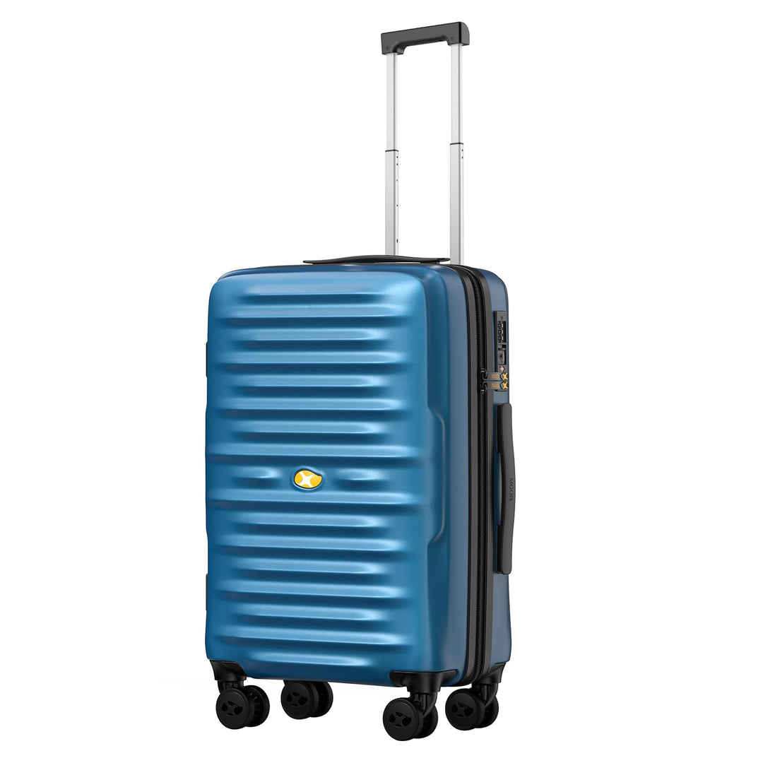 MGOB Koffer Handgepäck Hartschalen Trolley Polycarbonat Leicht Reisekoffer mit TSA-Schloss, 55x36x21