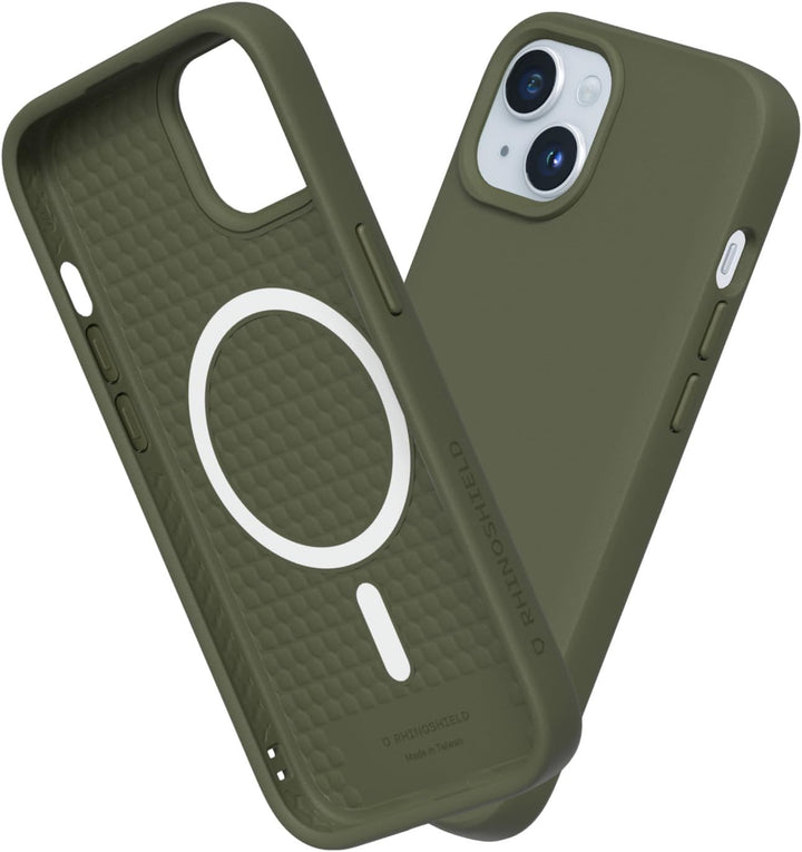RhinoShield Case kompatibel mit [iPhone 15 Plus] | SolidSuit - MagSafe-kompatibel -Stossdämpfende &