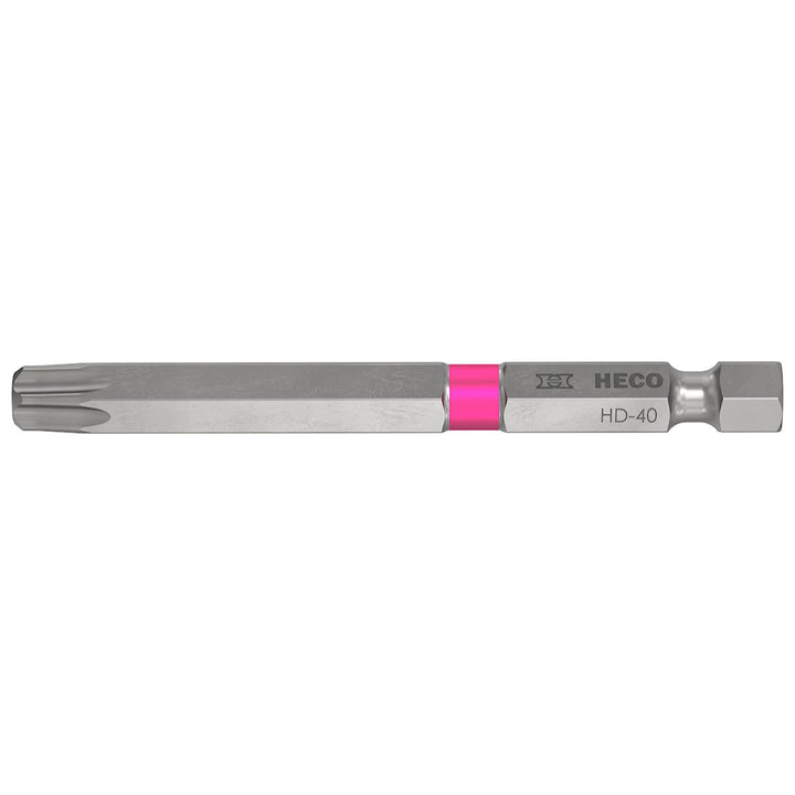Langbits, HECO-Drive, HD-40, Farbring: pink, im Blister à 3 Stück HD-40