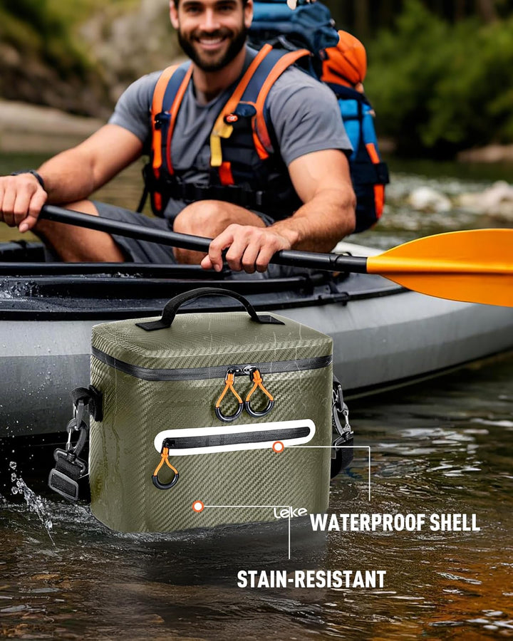 Lekesky 12/20L Verstärkter Isolierter Kühltasche – Tragbarer Kühltasche, Wasserdichter & Undichtheit